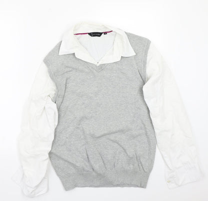 Cutting Edge Womens Grey   Pullover Jumper Size M