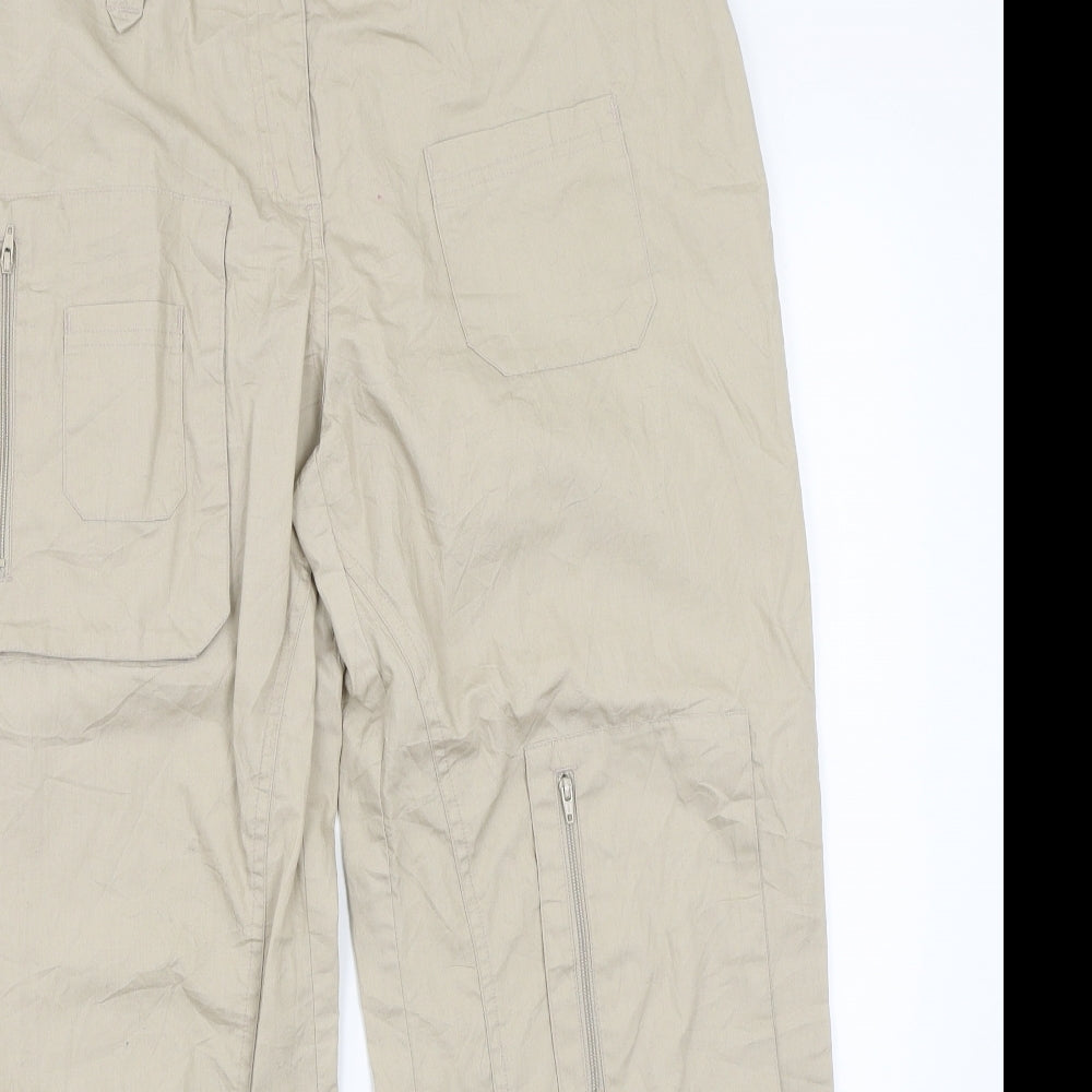 Womens UK Size 14 Joie de Vivre Regular Fit  Beige Trousers