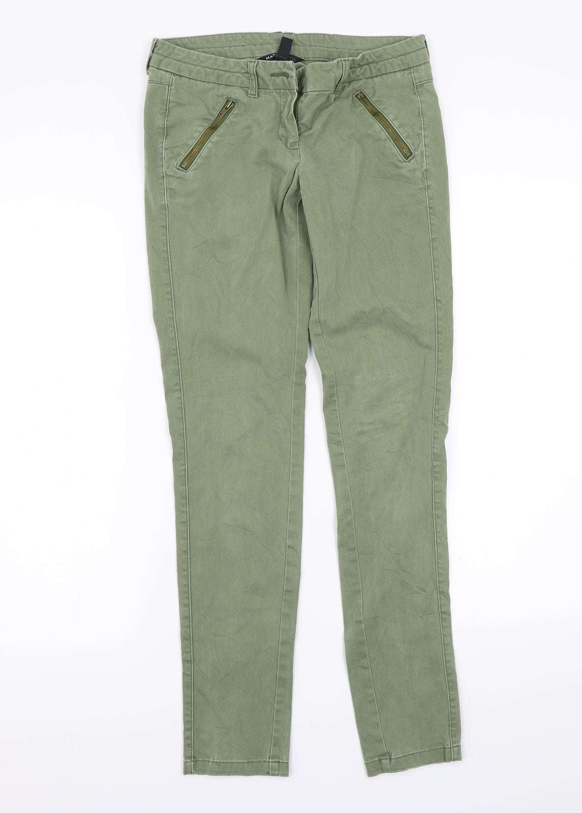 Mango Womens Green   Trousers  Size 34 L28 in