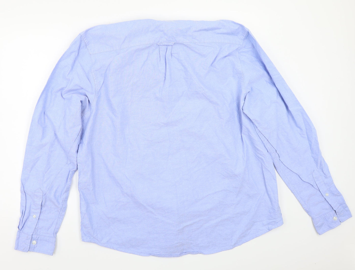 Mens UK Size 2XL Cedar Wood State Blue  Button-Up Long Sleeve Casual Shirt