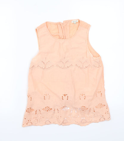 Womens UK Size 6 River Island Orange Basic T-Shirt