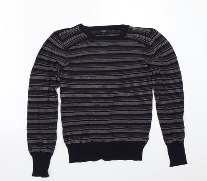 NEXT Womens Blue Striped  Pullover Jumper Size 8