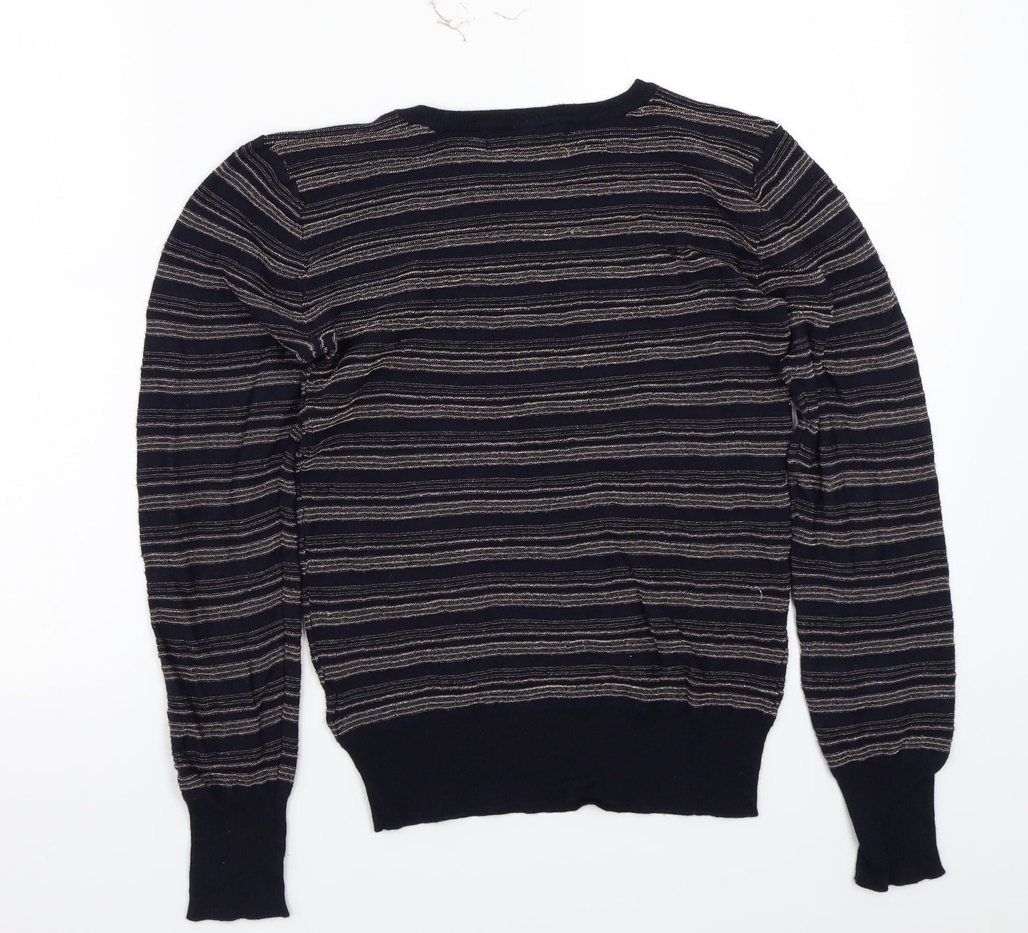 NEXT Womens Blue Striped  Pullover Jumper Size 8