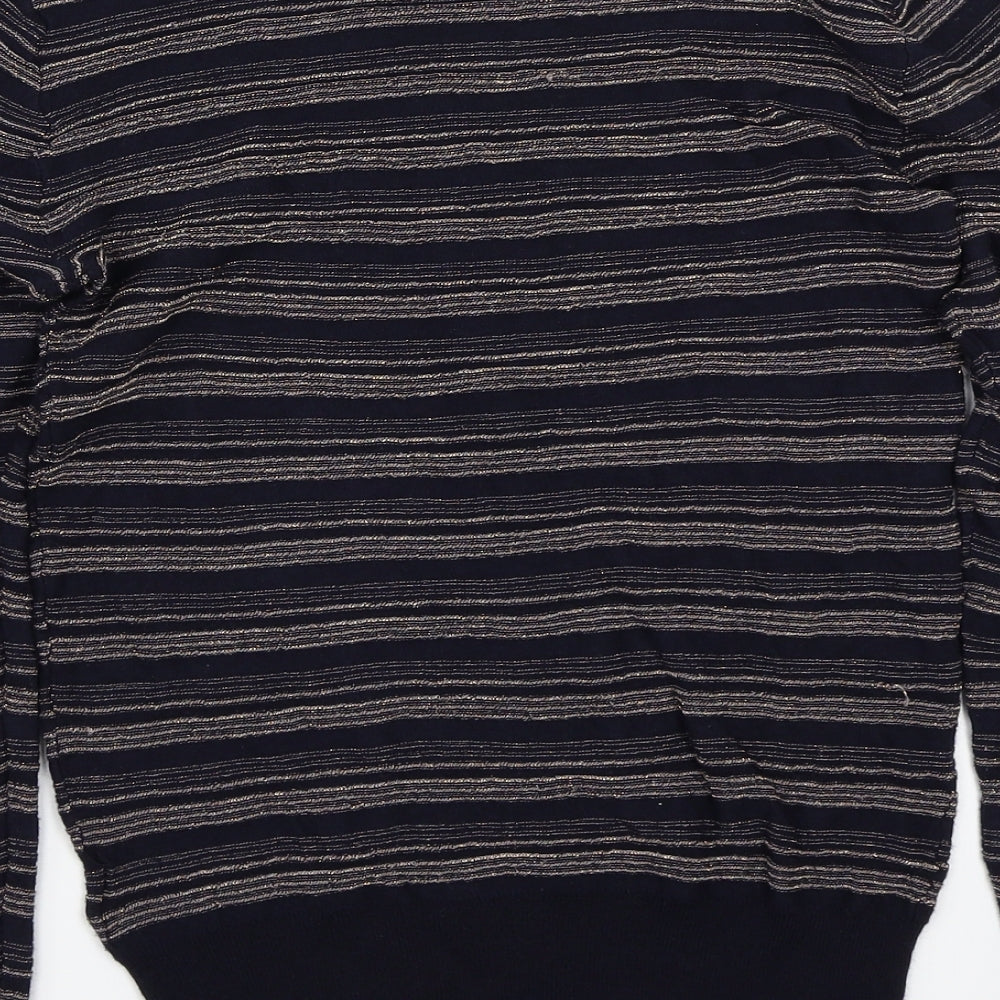 NEXT Womens Blue Striped  Pullover Jumper Size 8