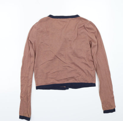 Saint Tropez Clothing Womens Brown   Cardigan Jumper Size S
