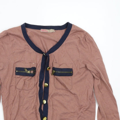 Saint Tropez Clothing Womens Brown   Cardigan Jumper Size S
