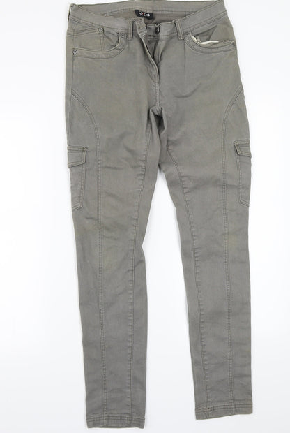 Womens UK Size 42 Gina Regular Fit Straight Grey Jeans