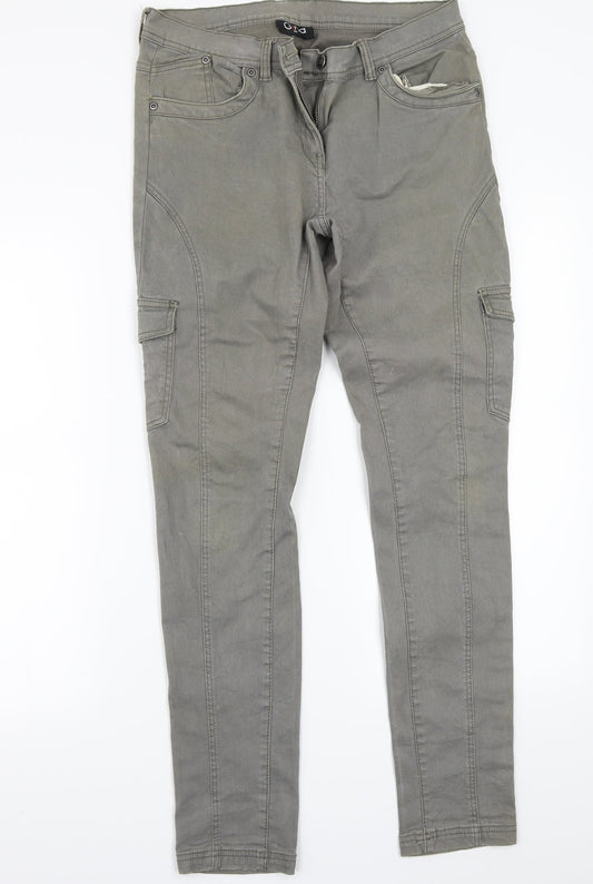 Womens UK Size 42 Gina Regular Fit Straight Grey Jeans