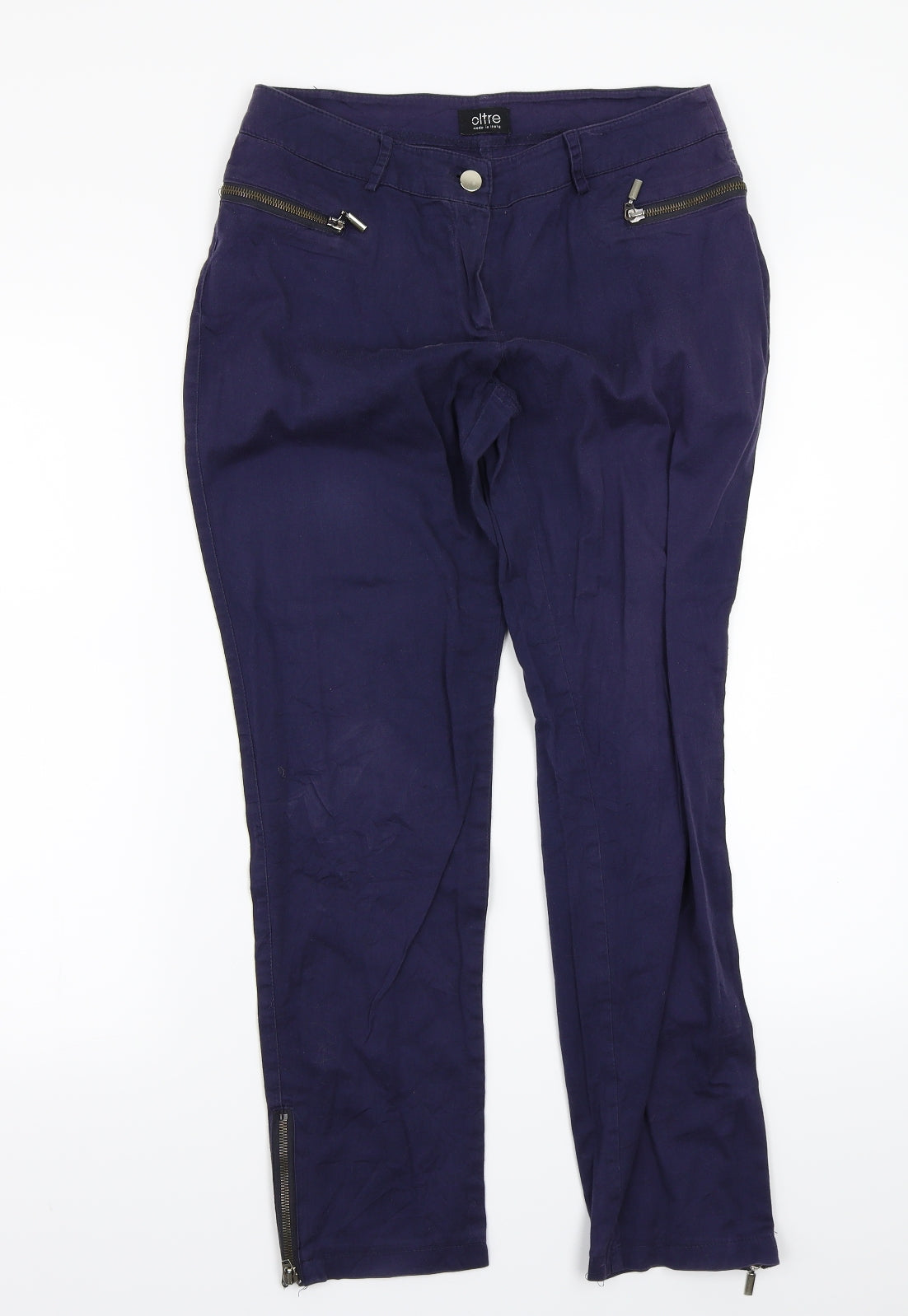oltre Womens Blue   Straight Jeans Size 10 L26 in