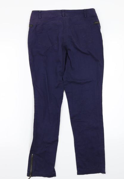 oltre Womens Blue   Straight Jeans Size 10 L26 in