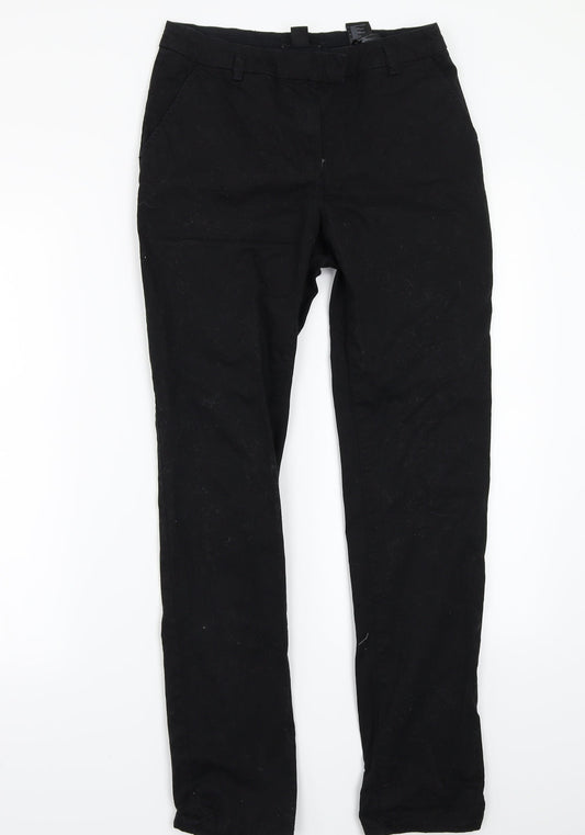 Womens UK Size 34 H&M Regular Fit  Black Trousers