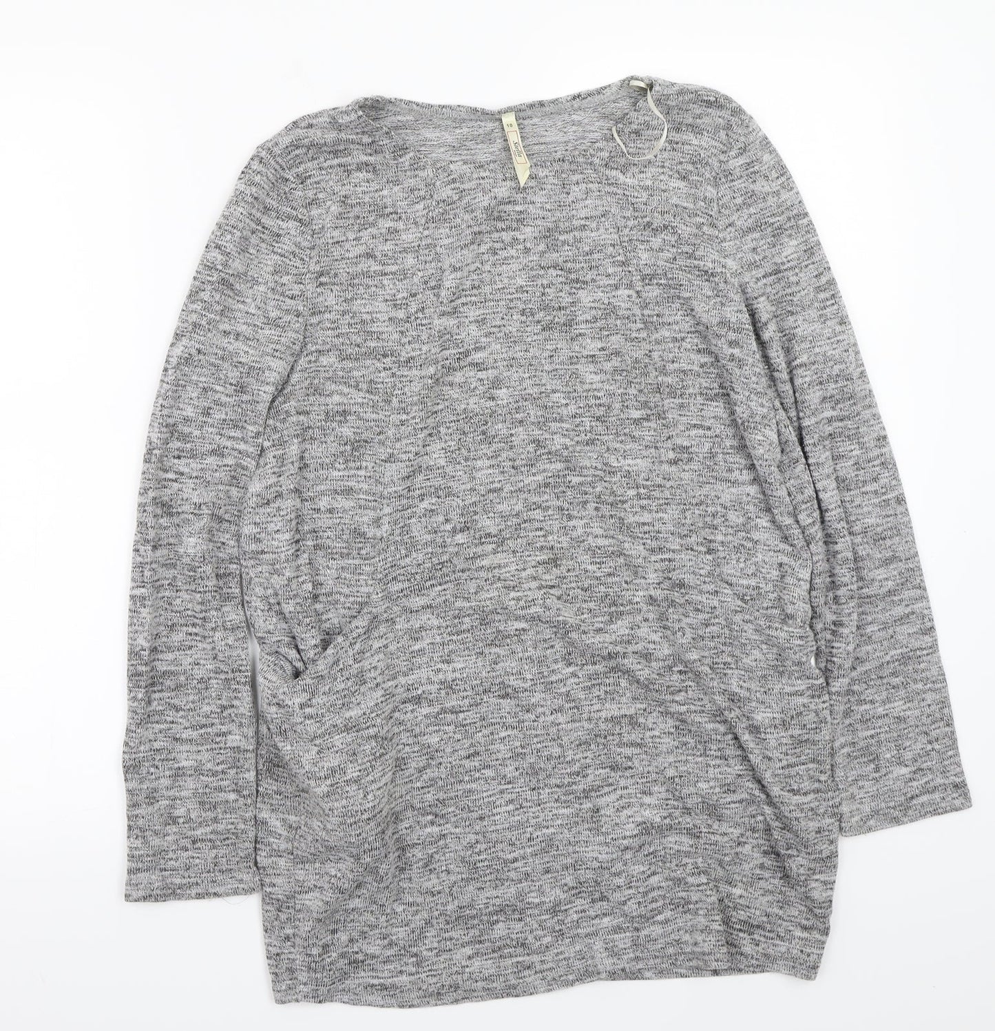 Womens UK Size 10 Stella Grey Basic T-Shirt