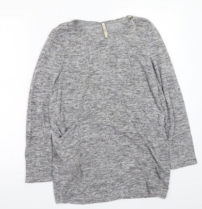 Womens UK Size 10 Stella Grey Basic T-Shirt