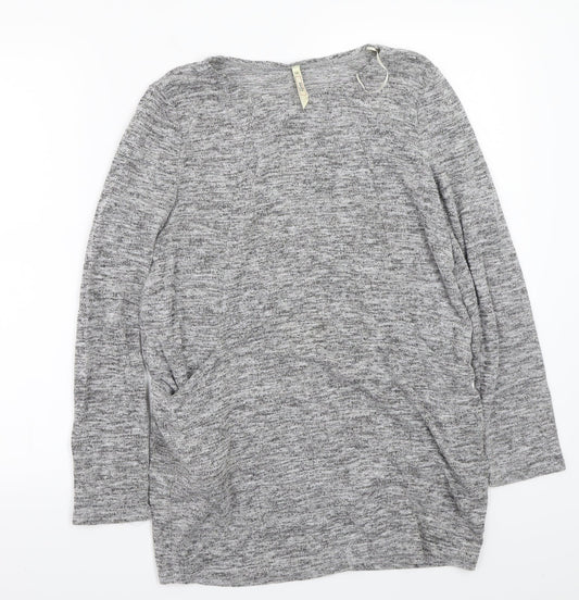 Womens UK Size 10 Stella Grey Basic T-Shirt