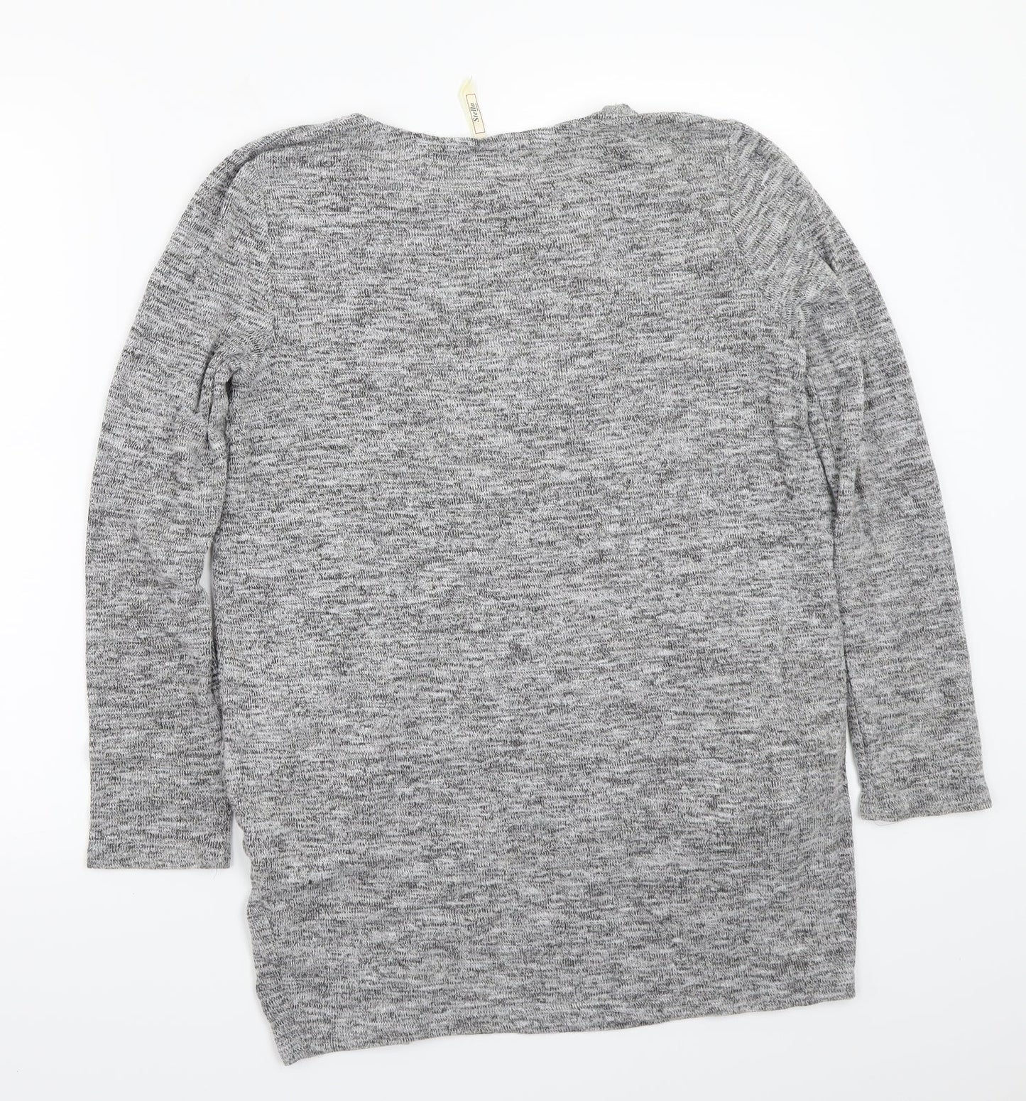 Womens UK Size 10 Stella Grey Basic T-Shirt