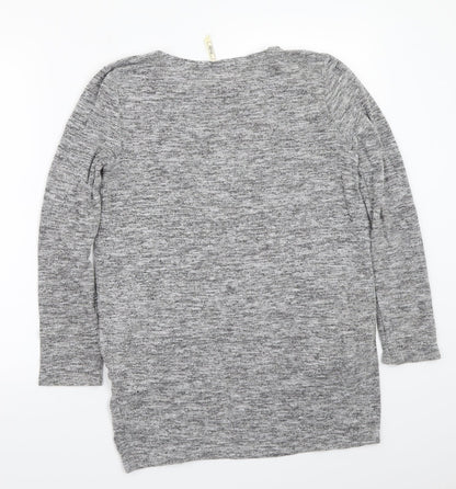 Womens UK Size 10 Stella Grey Basic T-Shirt