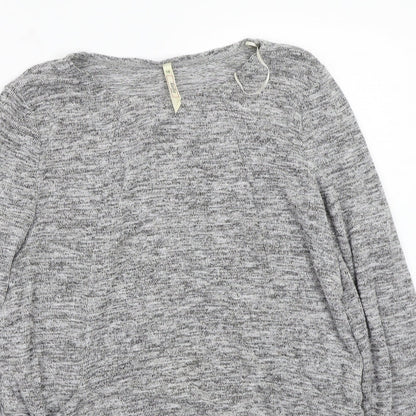 Womens UK Size 10 Stella Grey Basic T-Shirt