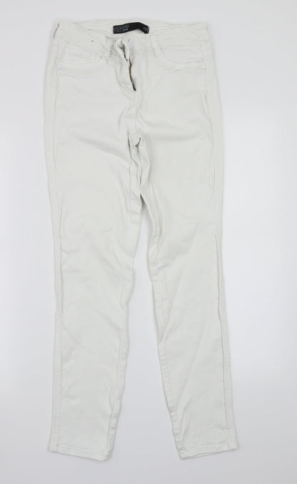NEXT Womens White   Straight Jeans Size 10 L27 in
