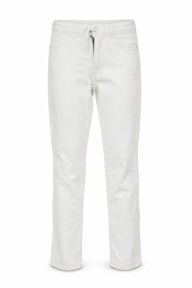 Womens UK Size 10 NEXT Regular Fit Straight White Jeans