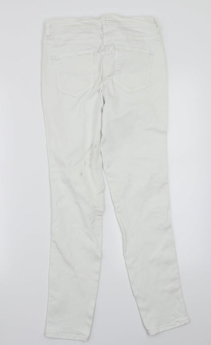NEXT Womens White   Straight Jeans Size 10 L27 in