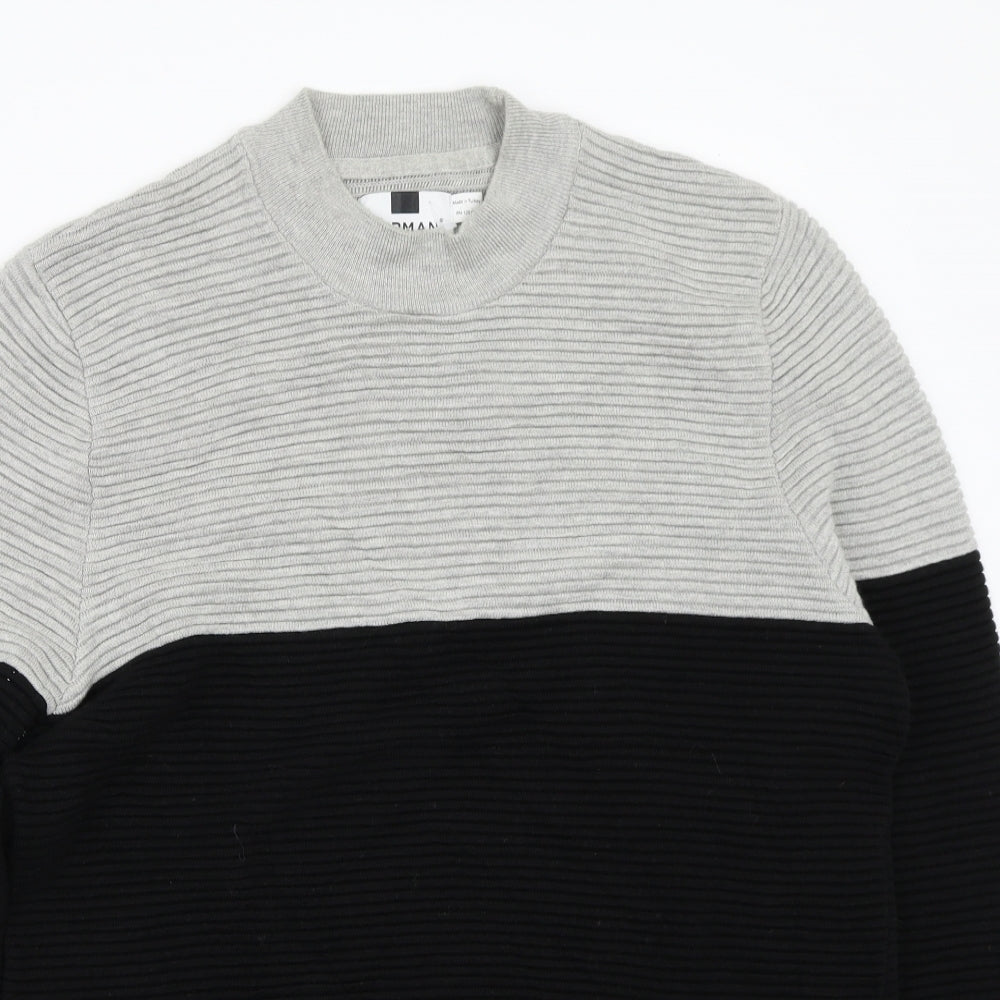 Topman Mens Grey   Pullover Jumper Size M