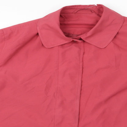Womens UK Size 46 Damart Pink Overcoat