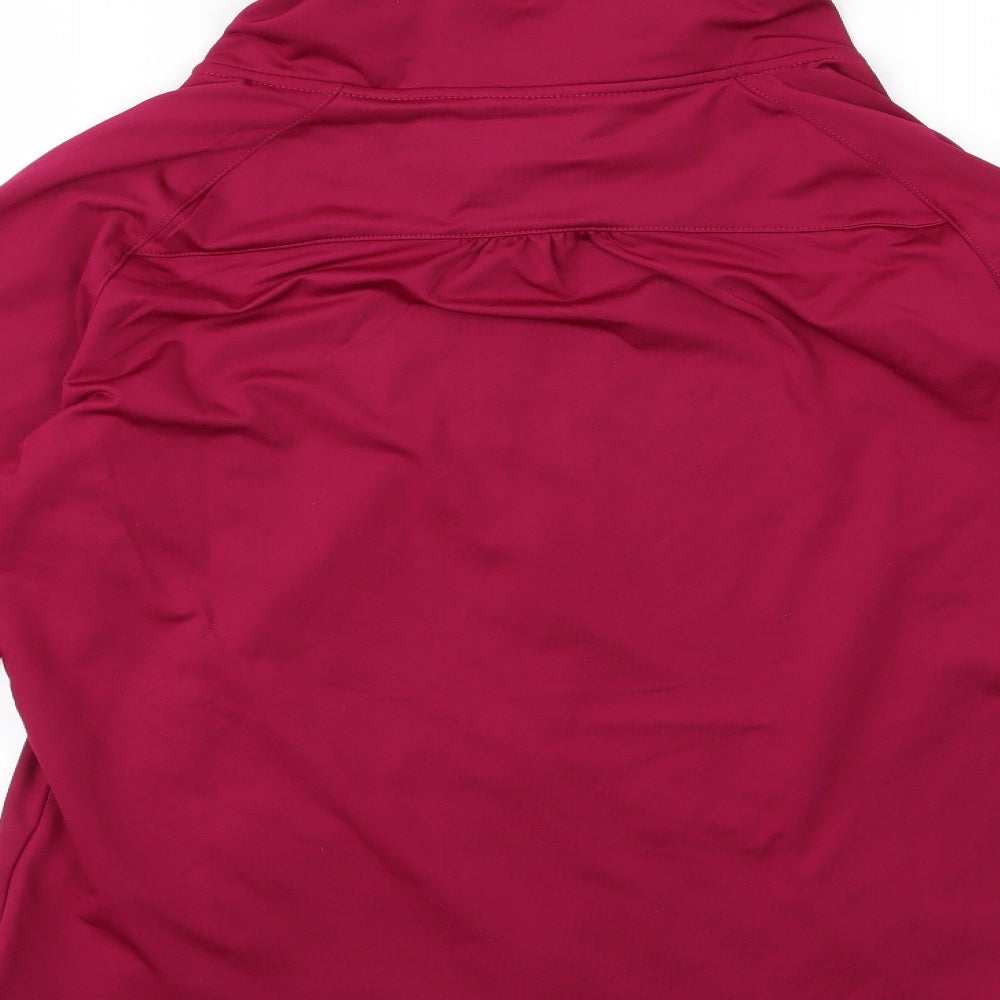 sport tek Womens Pink   Full Zip Hoodie Size L