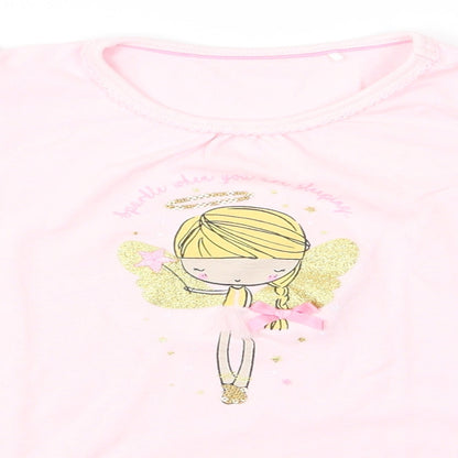 Mini Club Girls Pink   Cami Pyjama Top Size 4 Years  - FAIRY