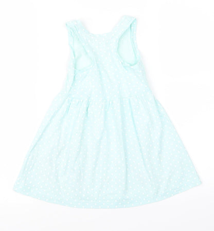 bluezoo Girls Blue Polka Dot  Cami Pyjama Top Size 2 Years  - mermaid