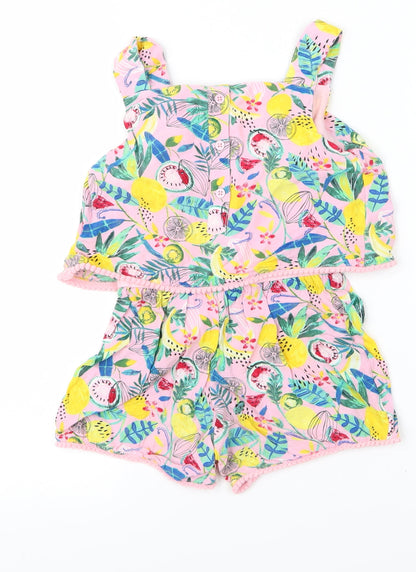 Tu kids Girls Pink   Cami One Piece Size 3 Years  - fruit