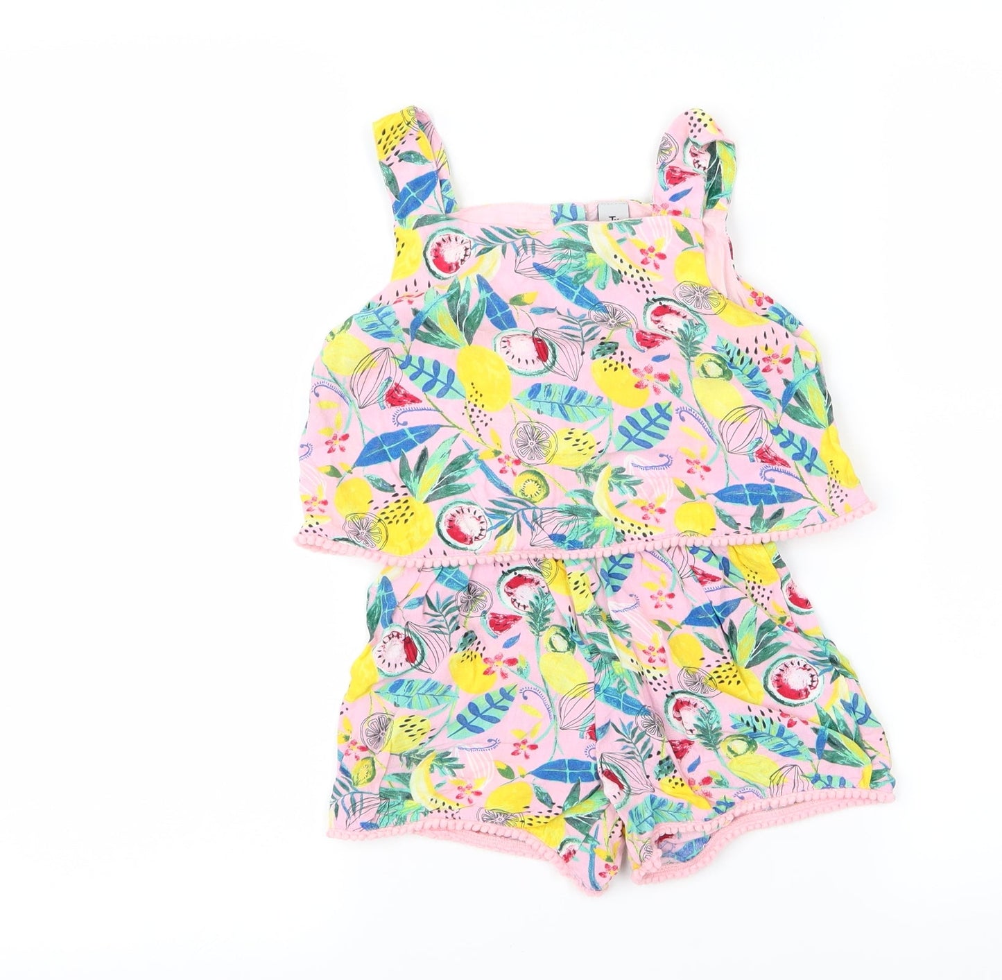 Tu kids Girls Pink   Cami One Piece Size 3 Years  - fruit