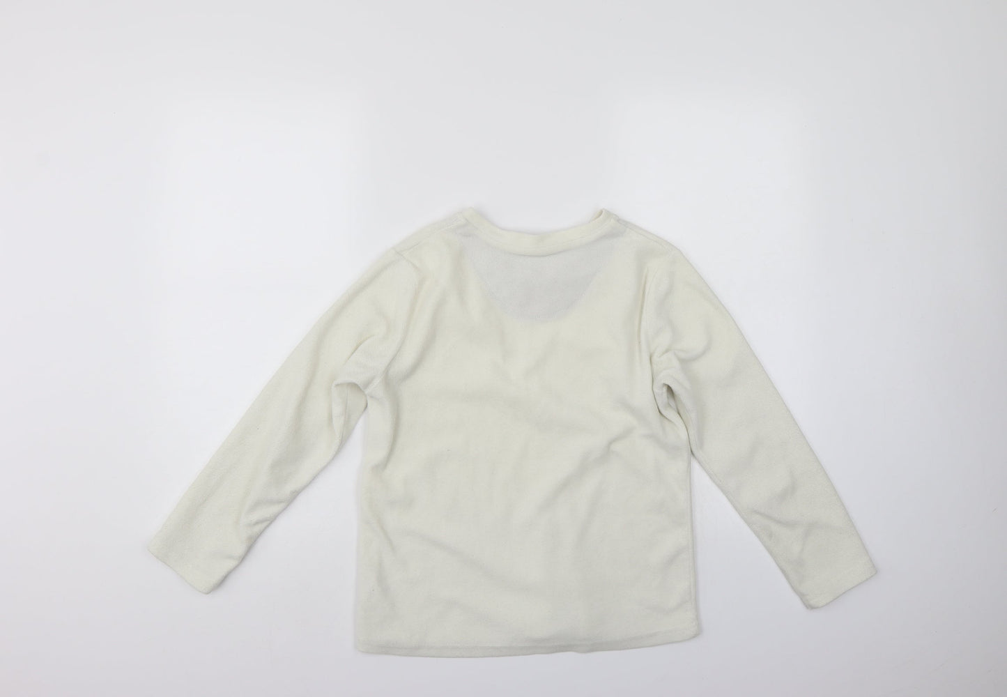 Primark Girls White   Pullover Sweatshirt Size 11-12 Years