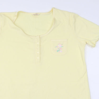 Classics Womens Yellow   T-Shirt Dress  Size 12