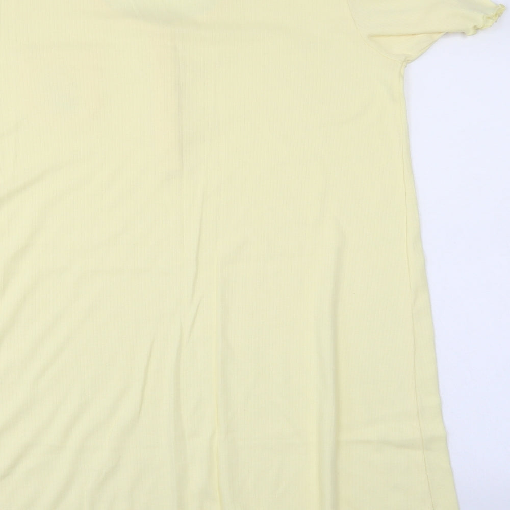 Classics Womens Yellow   T-Shirt Dress  Size 12