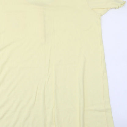 Classics Womens Yellow   T-Shirt Dress  Size 12
