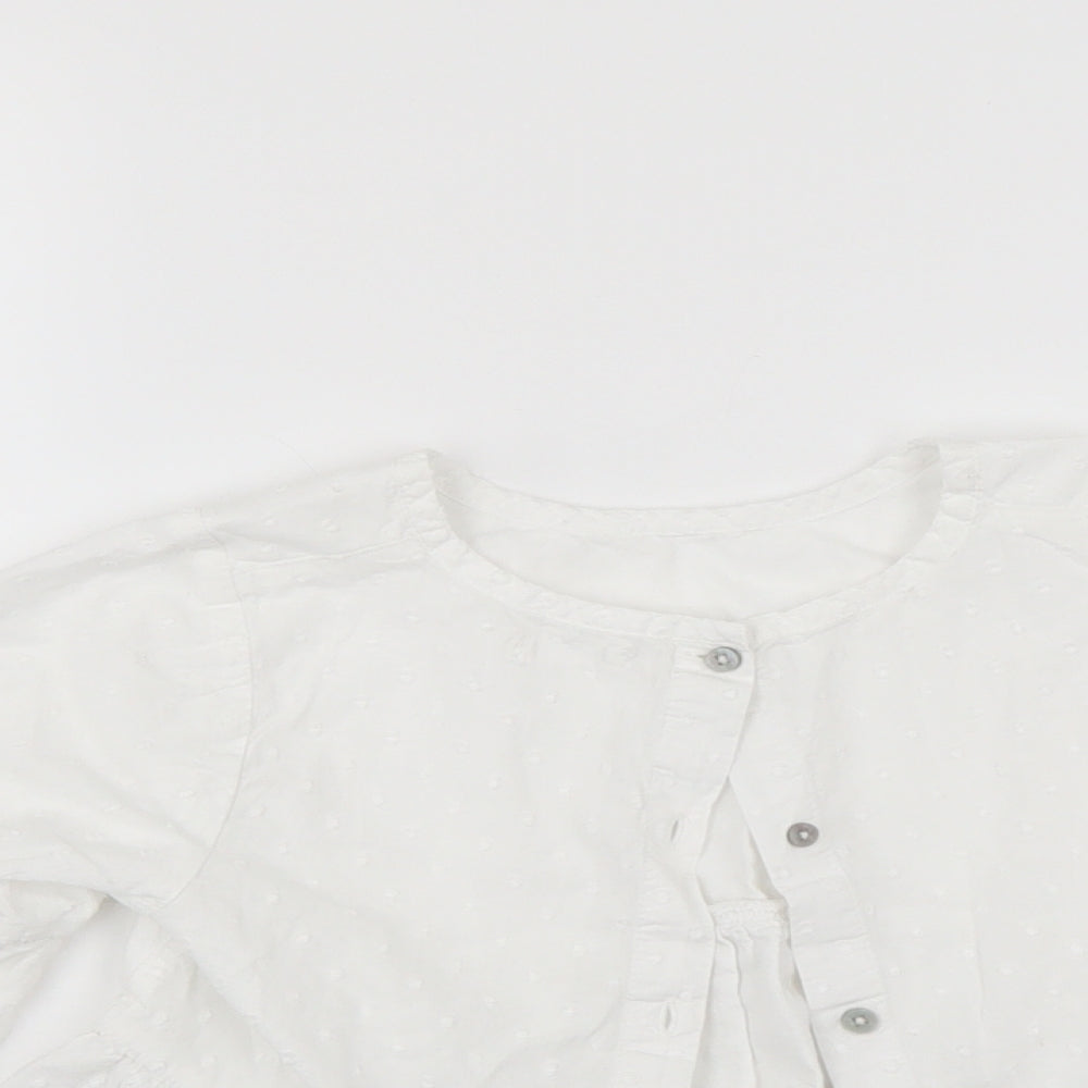 NEXT Girls White   Tunic Blouse Size 7 Years