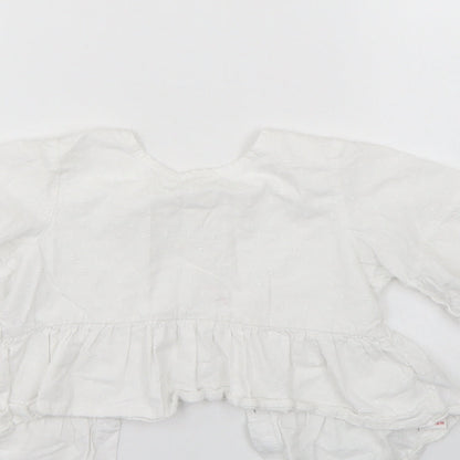 NEXT Girls White   Tunic Blouse Size 7 Years