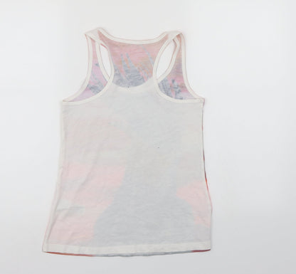 Womens UK Size 8 New Look Multicoloured Basic Tank