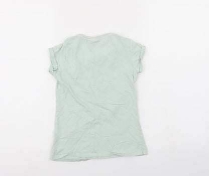 Lee Cooper Girls Green   Basic T-Shirt Size 7-8 Years