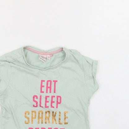 Lee Cooper Girls Green   Basic T-Shirt Size 7-8 Years