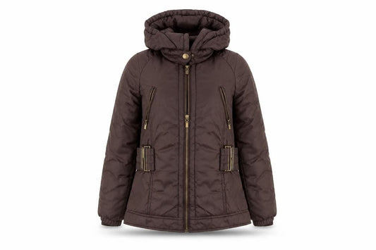 Womens UK Size 10 Denim & Co. Brown Windbreaker Coat