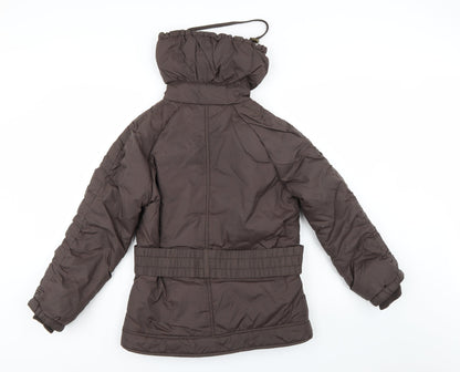 Womens UK Size 10 Denim & Co. Brown Windbreaker Coat