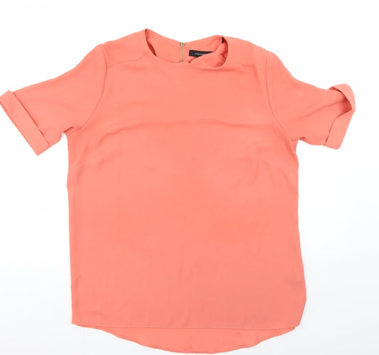 Womens UK Size 12 Atmosphere Orange Basic Blouse
