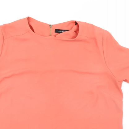 Womens UK Size 12 Atmosphere Orange Basic Blouse