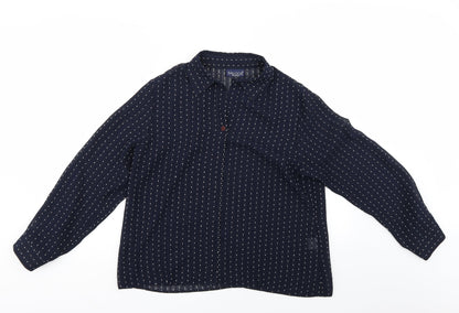 Womens UK Size  Saloos Blue Basic Button-Up