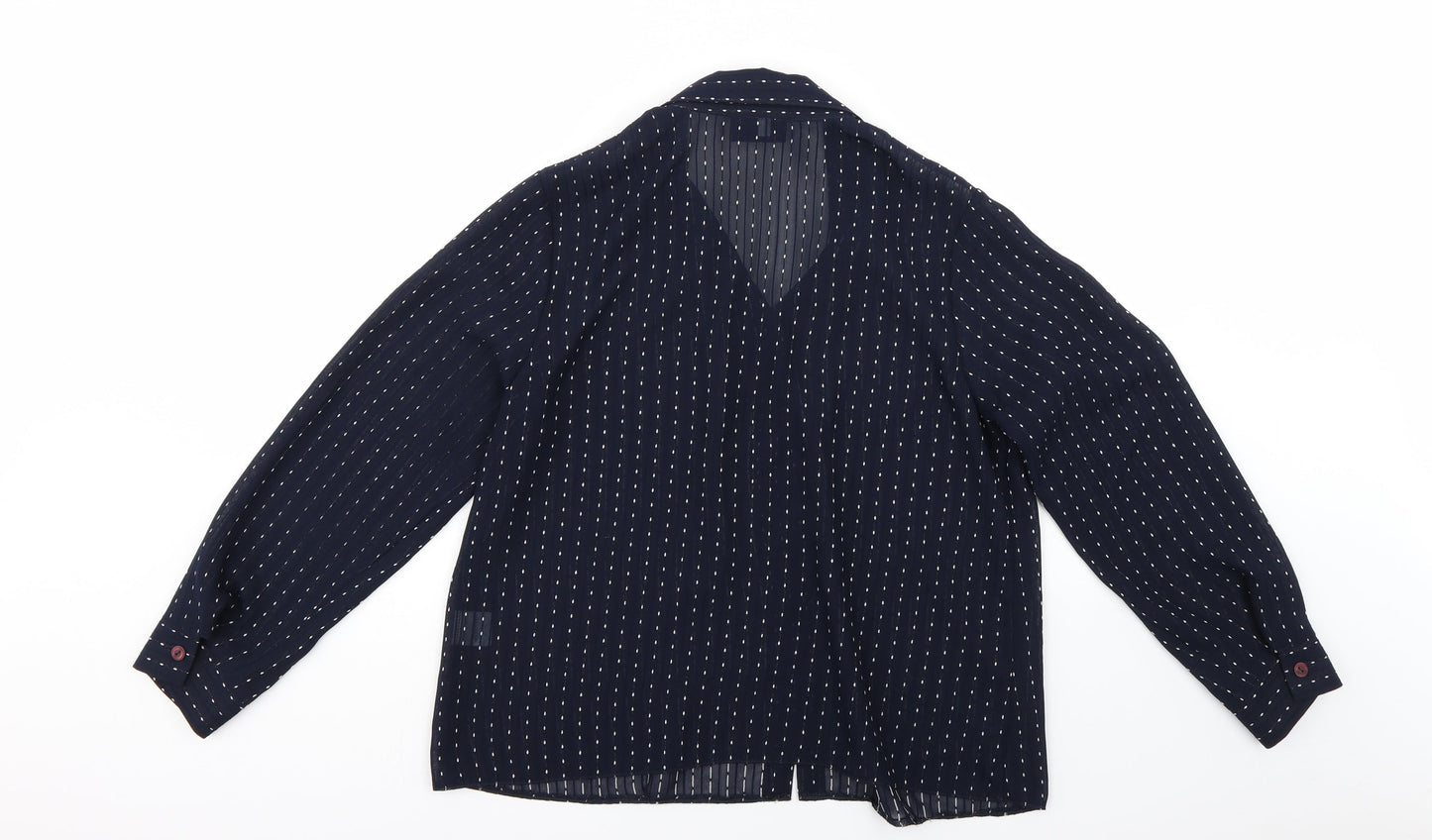 Womens UK Size  Saloos Blue Basic Button-Up