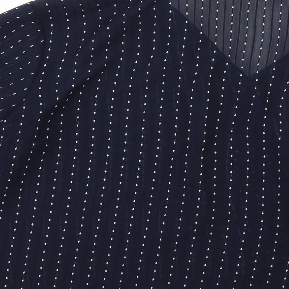 Womens UK Size  Saloos Blue Basic Button-Up