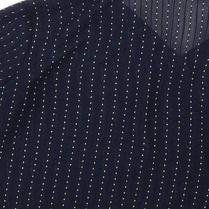 Womens UK Size  Saloos Blue Basic Button-Up