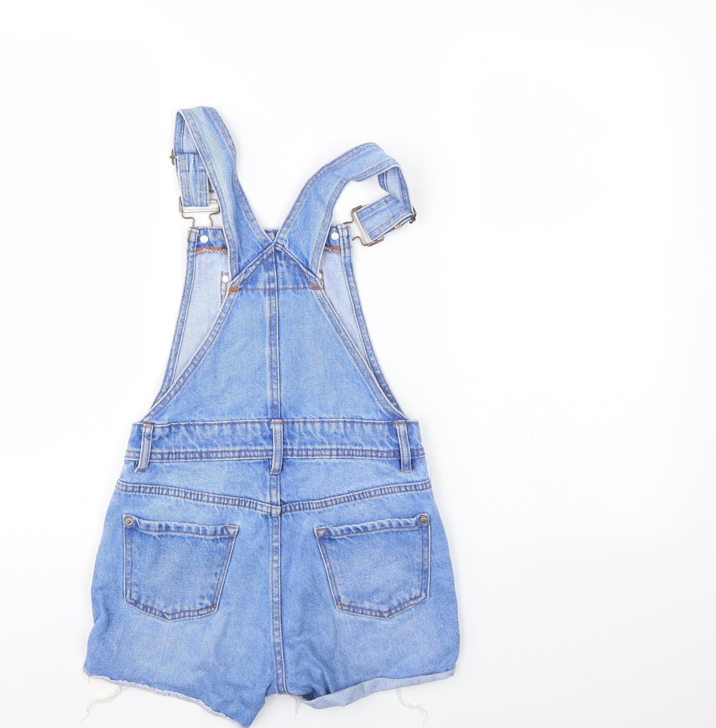 New Look Girls Blue  Denim Dungarees Trousers Size 9 Months