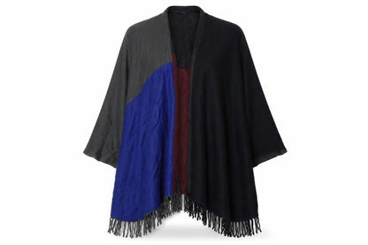 Womens UK Size One Size Preworn Grey Kimono Coat